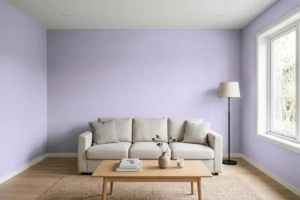 Living room with walls painted Behr Bohemianism S570-3 (simulated)