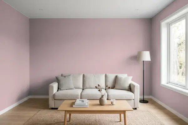 Living room with walls painted Behr Roaring Twenties N120-4 (simulated)