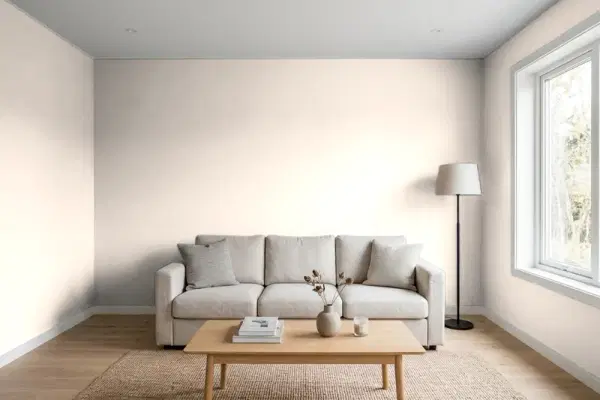 Living room with walls painted Valspar Santa Fe Spirit 2001-10C (simulated)